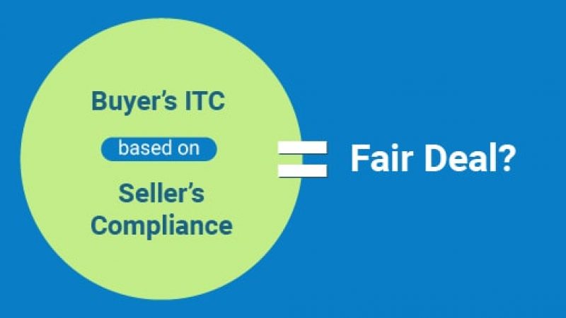 Buyer's ITC based on seller's compliance