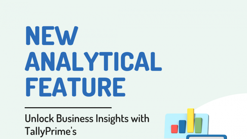 TallyPrime's New Analytical Feature